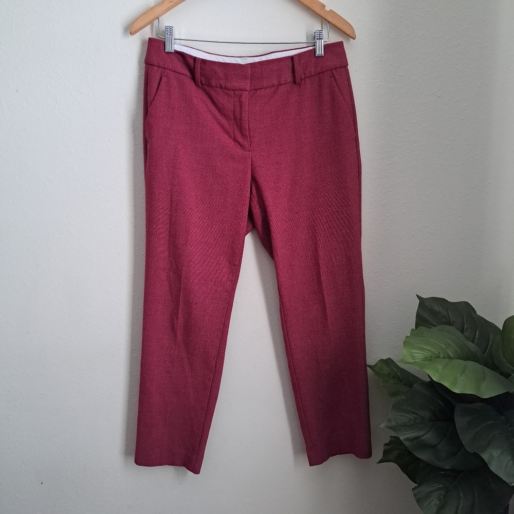 Ann Taylor LOFT Slim Curvy Pants Women’s Size 8 Plum Rose Curvy